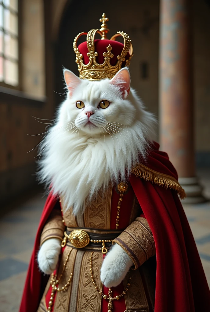 Europe、The prosperous royal city、The corrupt aristocracy、Blood、The ladder of rights、hymn，A white cat is crowned queen