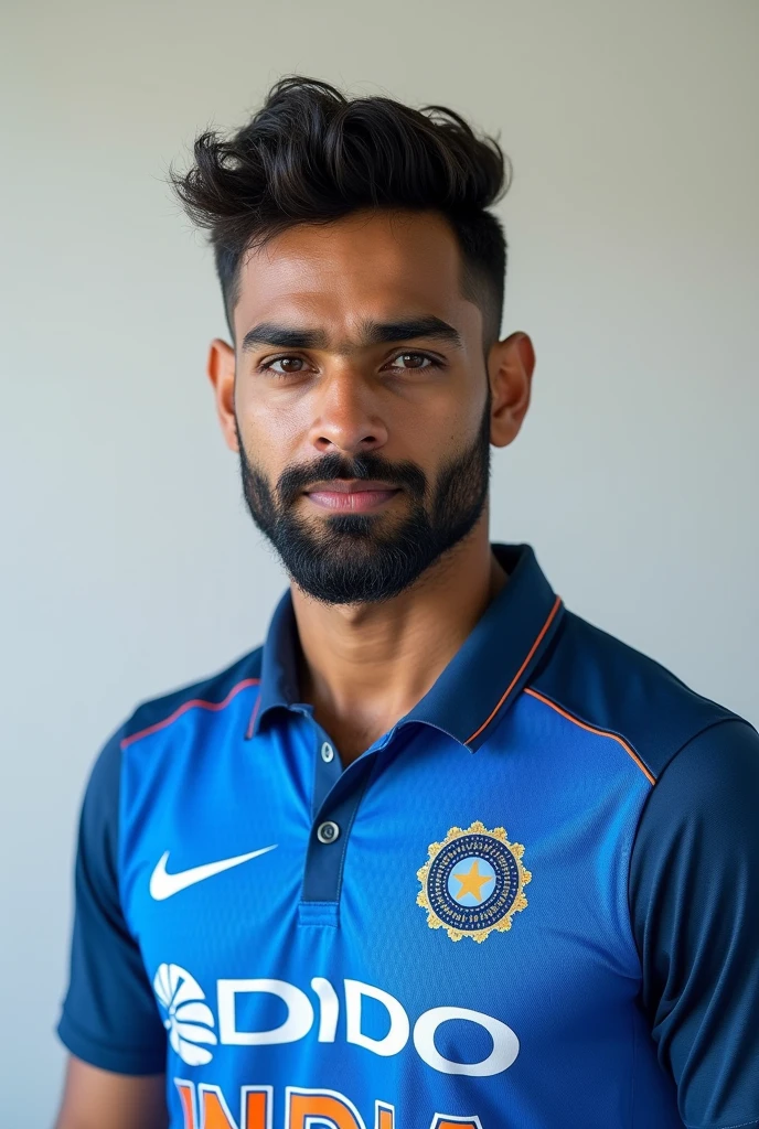 Vishal Pandey in Andre Russell body but with white skin and face is Vishal Pandey Vishal Pandey YouTube wala in India Jersey