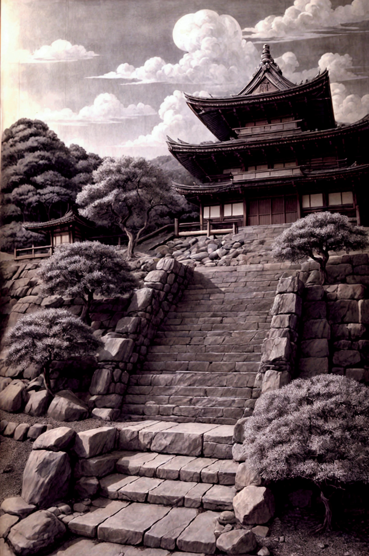 Civil engineering projects of the Azuchi-Momoyama period.