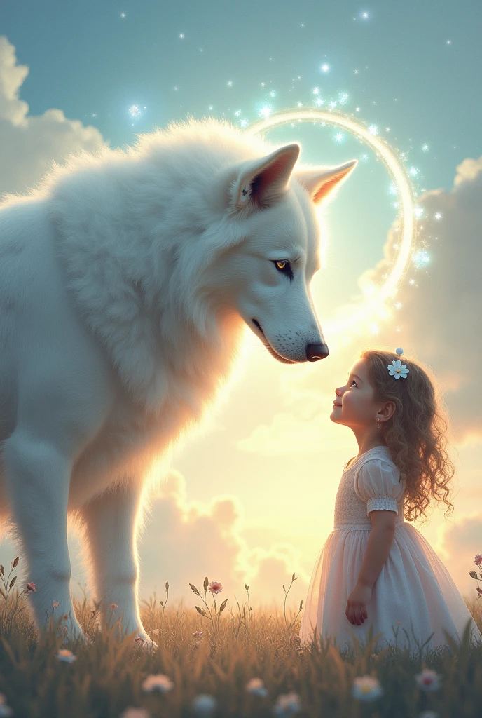 Dog from heaven talking to a girl