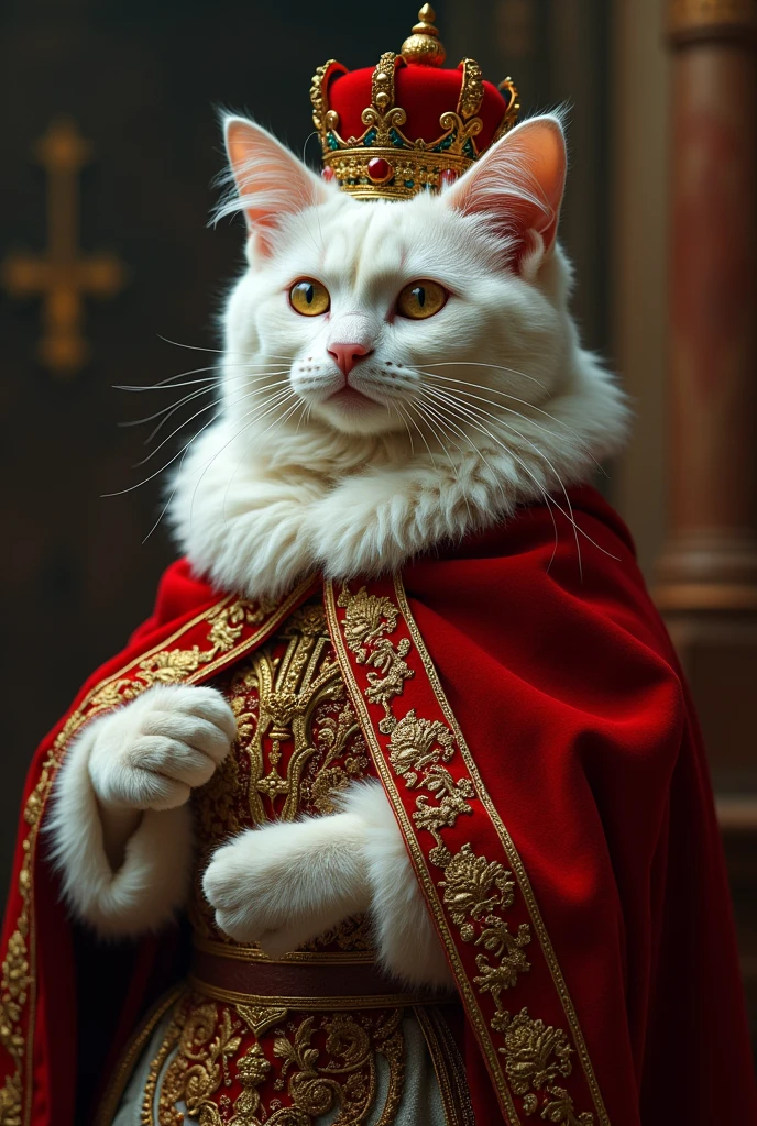 Europe、The prosperous royal city、The corrupt aristocracy、Blood、The ladder of rights、hymn,A white cat is crowned queen