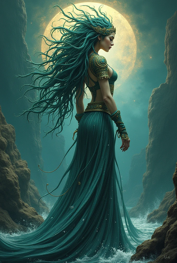 Tiamat (Mesopotamian Mythology) - Chaos goddess, representing the ocean and creation.