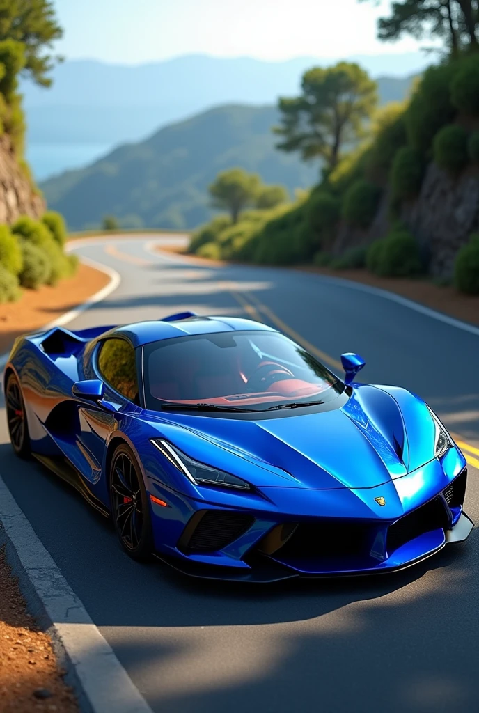 Royal blue Troller car