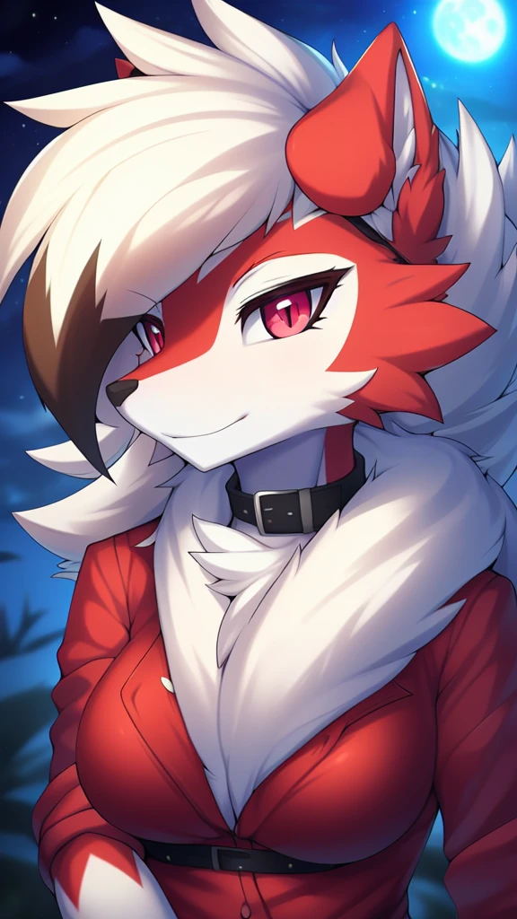 By zinfyuu on pixiv,by twistedscarlet60, uploaded on pixiv, by fluff-kevlar, (masterpiece), (best quality), (anthro furry:1.3, snout:1.2, anthro:1.3, furry:1.2, solo female:1.2),(detailed eye, pink eyes),BREAK,pokemon, lycanroc, lycanroc midnight,nude, sfw ,:o, kiss me, close up camera angle