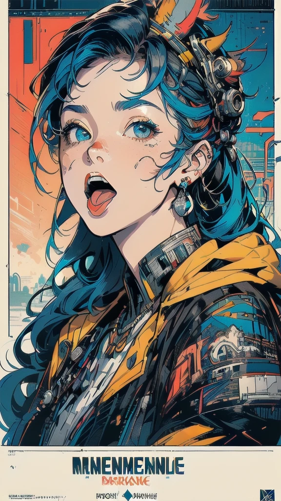 (((masterpiece, highest quality))),(((solo:1.2))),(((1girl:1.2))),32k wallpaper, very detailed, poster, vintage science fiction,(((((geometric cinematic movie poster))))), (bauhaus), shape,(((abstract))),(mid century modern),movie poster,(((((portfolio))))),(((((Close-up))))),(((((bust up))))),((((more various angle)))),(((highlight))),((((heterochromia)))),(((complete. detailed face))),(((Extremely talented))),(((((most complecated machine))))),(((((unlimited mechanic Workaholic))))),(((Absolutely detailed Mighty machines background))),(((Geiger counter))),(((Beautiful vibrant color scheme))),(((((Open your mouth as wide as you can and roar)))))