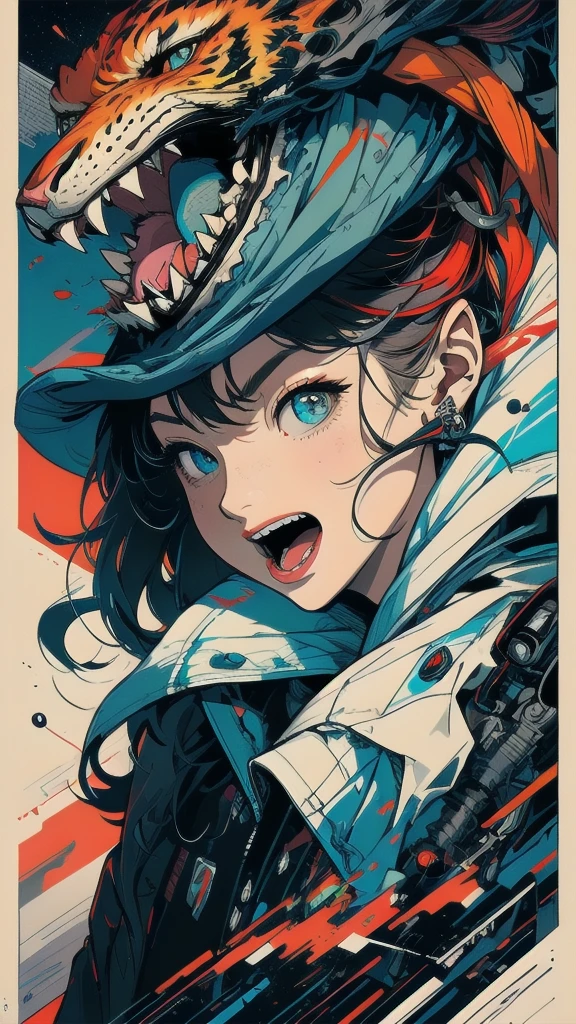 (((masterpiece, highest quality))),(((solo:1.2))),(((1girl:1.2))),32k wallpaper, very detailed, poster, vintage science fiction,(((((geometric cinematic movie poster))))), (bauhaus), shape,(((abstract))),(mid century modern),movie poster,(((((portfolio))))),(((((Close-up))))),(((((bust up))))),((((more various angle)))),(((highlight))),((((heterochromia)))),(((complete. detailed face))),(((Extremely talented))),(((((most complecated machine))))),(((((unlimited mechanic Workaholic))))),(((Absolutely detailed Mighty machines background))),(((Geiger counter))),(((Beautiful vibrant color scheme))),(((((Open your mouth as wide as you can and roar)))))