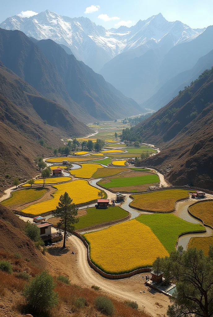 Bhutanese dry agriculture feild