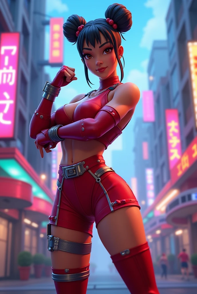 Fortnite ruby skin in chunli's clothes 