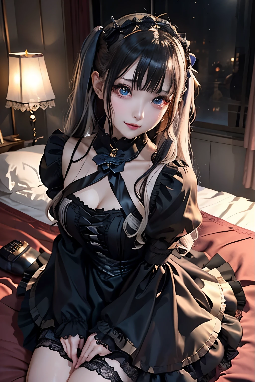 ハードなDark Gothicメイク、Black dark eyeshadow、sad、Good skin radiance、Dark Gothicメイク、Dark smile、palace、The beauty of fragrance、24-years-old、Expressions of intense sexual pleasure、Embarrassed look、Dark Gothic、Highest quality、Expression of sexual pleasure without pain、Drunk face、Purple maid outfit、mysterious、noble、Loving smile、Twin tail hair、Right eye is blue、Left eye is red、Super tempting pose、Platform heel shoes、Heavy makeup、Gothic Lolita Clothing、Silver Hair、Long Hair Straight Hair、Cute Gothic Lolita Dress、Beautiful Face、Elegant face、Attractive face、Stained glassの背景、Chest glistening with sweat、The room is dark、goth long dress、Bell Sleeves、Wizard Sleeve、Decadent look、Sexually excited expression、Wet shiny thigh water、Thighs that are wet and shiny with oil、Background of a room full of roses、Sad look、Rose Maiden、The embroidery is pink、The dress has pink embroidery.、Thigh-high socks、Knee-high socks、Gentle expression、Dark black eyeshadow、Stained glassとバラの背景、Thighs are a little thin、Female Duo、Female couple、dark church background、Stained glass、Black metal world、Dark Castle、Dark Room、Slender body、gothic long dress、Victorian dress、Small breasts、With a glass of wine in your right hand、With a lantern in his left hand、The bed is covered with roses、Her thighs are shining with sweat、My body is wet and shiny、There is a lot of glitter on the thighs、I am sweating、My thighs are sticky with sweat.、My thighs are glistening with sweat、My whole body is sweaty and shiny、I sweated a lot.、My thighs are sweaty、My wet thighs are glistening with sweat.、There is a lot of sweat shining all over my body、Slender body、I rest my head on the pillow、Sleeping in bed、Beautiful legs、Outstretched legs、Lying in bed、Lying on your back in bed、On all fours、Knee Up、Kneel、Put your arms behind your back、Kneeling on the bed、Super beautiful straight hair、Straight hair to the ends、Straight Perm Hair、Show off your glamorous thighs、Sit on the bed、Ass on the bed、Sitting with legs wide apart、Thighs are a little glamorous、