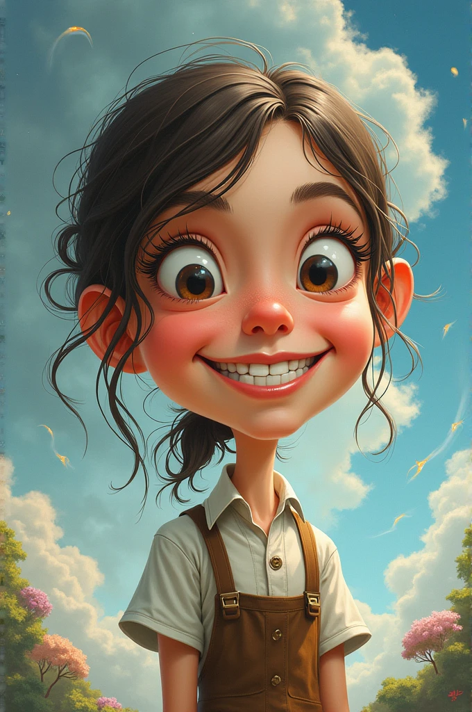 Caricature of the character Johanna from A Matter of Time