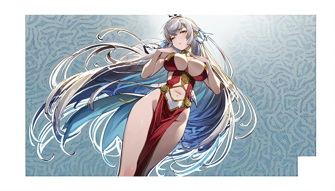 high quality,HD,16K,Sharp Line,1 Girl,fantasy, (Fire Spirits),Pretty Face, Large Breasts, Beautiful legs,In the mountains,Focus Girl,detailed Pretty Face,Detailed clothes,beautiful eyes,Cool,Sexy,Dynamic Angle,穿着华服的神明Strike a pose拍照, Ancient mysterious sexy goddess, Traditional beauty woman, Beautiful female warrior god of war , Beautiful sexy goddess, Gorgeous role-playing, high, Beautiful young girl, Beautiful woman, 华丽Beautiful woman, Complex clothing,Chinese Mystical Aesthetics, Beautiful Asian ancient mysterious girl, Extremely detailed shot of the goddess, Jaw-dropping sexy beauty, Big breasts deep neckline sexy belly button(butt), (bedroom), (Sexy Girls), masterpiece, best quality, Bangs, blush, Chest, clavicle, Eyebrows visible through hair, (Gradient red and gold hair), Jewelry, Long hair,Bright Eyes, ring, (solitary), illustration, fashionable, miss, Strike a pose, background, element, confident, Express, Accessories, majestic, striking, key point, Dynamic poses, ((plump)), (black))Woman in transparent dress,Viewer,(((Full breasts, Keeley University))),Slim waist,(Navel exposed,Bare waist), Long hair, extreme detailed details, 详细的fantasy艺术, Stunning character art, Beautiful and exquisite character art, Beautiful transparent dress, Very detailed, Large Breasts,Chest,Golden ratio figure,Beautiful figure,Ultra wide-angle shooting,Full body shot拍摄,Body close-up,Full body shot,Wearing a pleated tulle skirt,柔和动漫illustration, 柔和的深色background,Fujifilm XT3 Clear focus, f 5.6, High Detail, Clear focus,(Wearing openwork clothing),, (Natural light), (Tempting)translucent, Good velvet quality, Compared, Divine Light,, Silver hair, 天空background, Absolute Strength,Female Shinmei,穿着性感丝绸的Female Shinmei,,Large Breasts,Chest,Golden ratio figure,Beautiful figure,Ultra wide-angle shooting,Full body shot,Body close-up,Full body shot, Wearing a tulle dress, Model shooting style, Large Breasts,饱满Chest,Golden ratio figure,Beautiful figure,(Extremely detailed CG 8k wallpaper unit), The most beautiful artistic photos in the world, , 8K 超HD, ) on the beach,Sexy lazy posture,Sexy seductive expression,best quality,masterpiece,Ultra-high resolution,(Practical:1.4),original photo,Ultra-high resolution