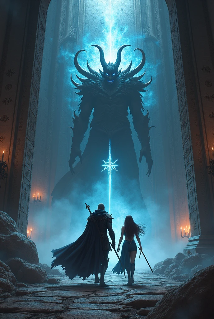 The climactic battle began as Appu with his black armour and his black sword companion zara a girl mage with a wand and big boobs infiltrated the fortress. The air was thick with dark energy, and the walls seemed to pulse with malevolence. The fortresss central chamber, where the demon king awaited, was vast and adorned with ancient runes and dark symbols.