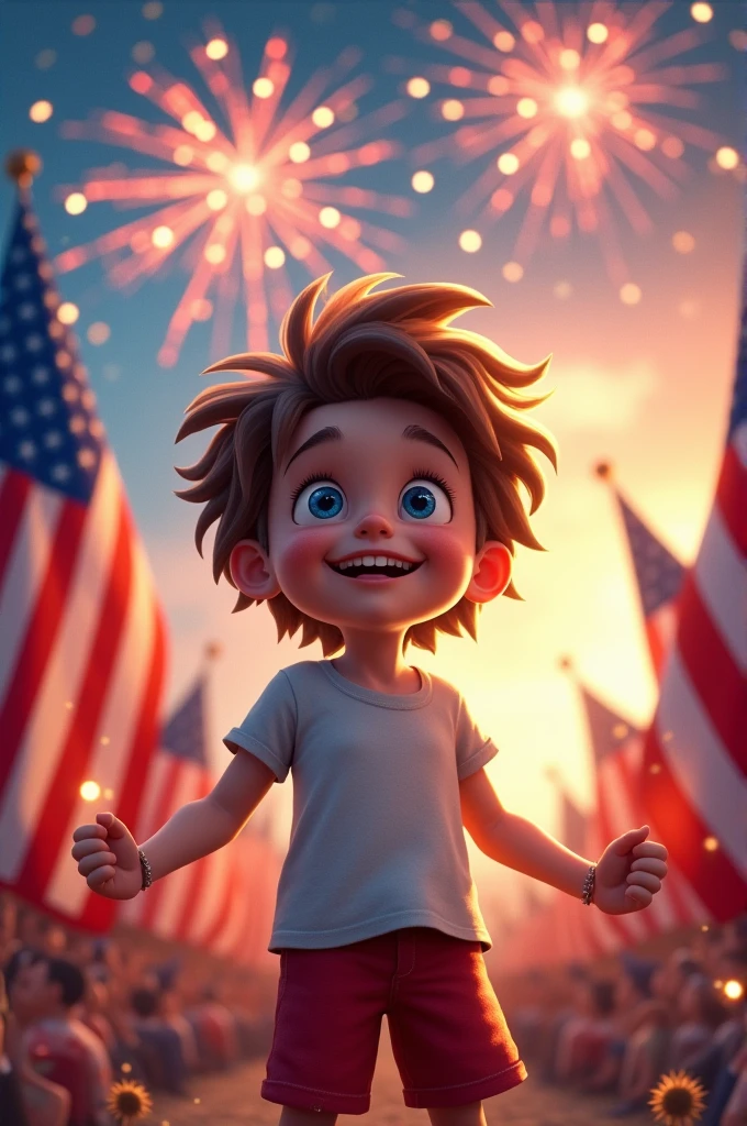 Boy on independence day