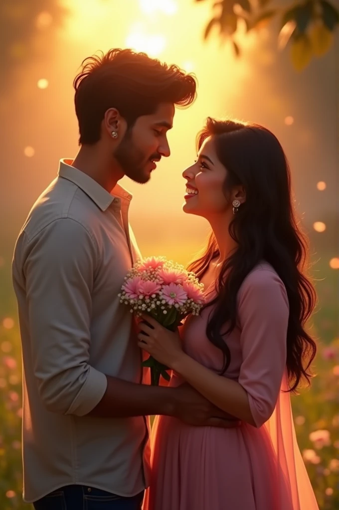 A handsome boy name Kuldeep prapose to a girl Manvi
