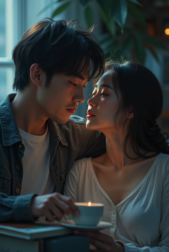 Two people listening to music 🎵