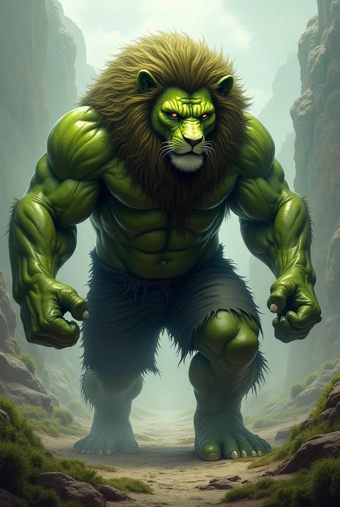 huge brown lion、brown body、pubic hair、chest hair、Navel hair、Green detailed eyes、dark green mane、Huge crotch bulge、Sideways body、dark limestone cave background、Running Pose、Angle from the side diagonally、Completely naked、Body wet with a large amount of milk、Screaming expression、angry look、lots of pink tentacles