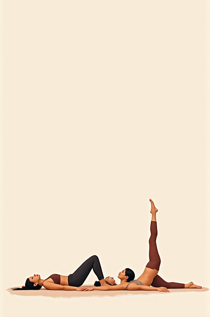 Poster on supine yoga positions