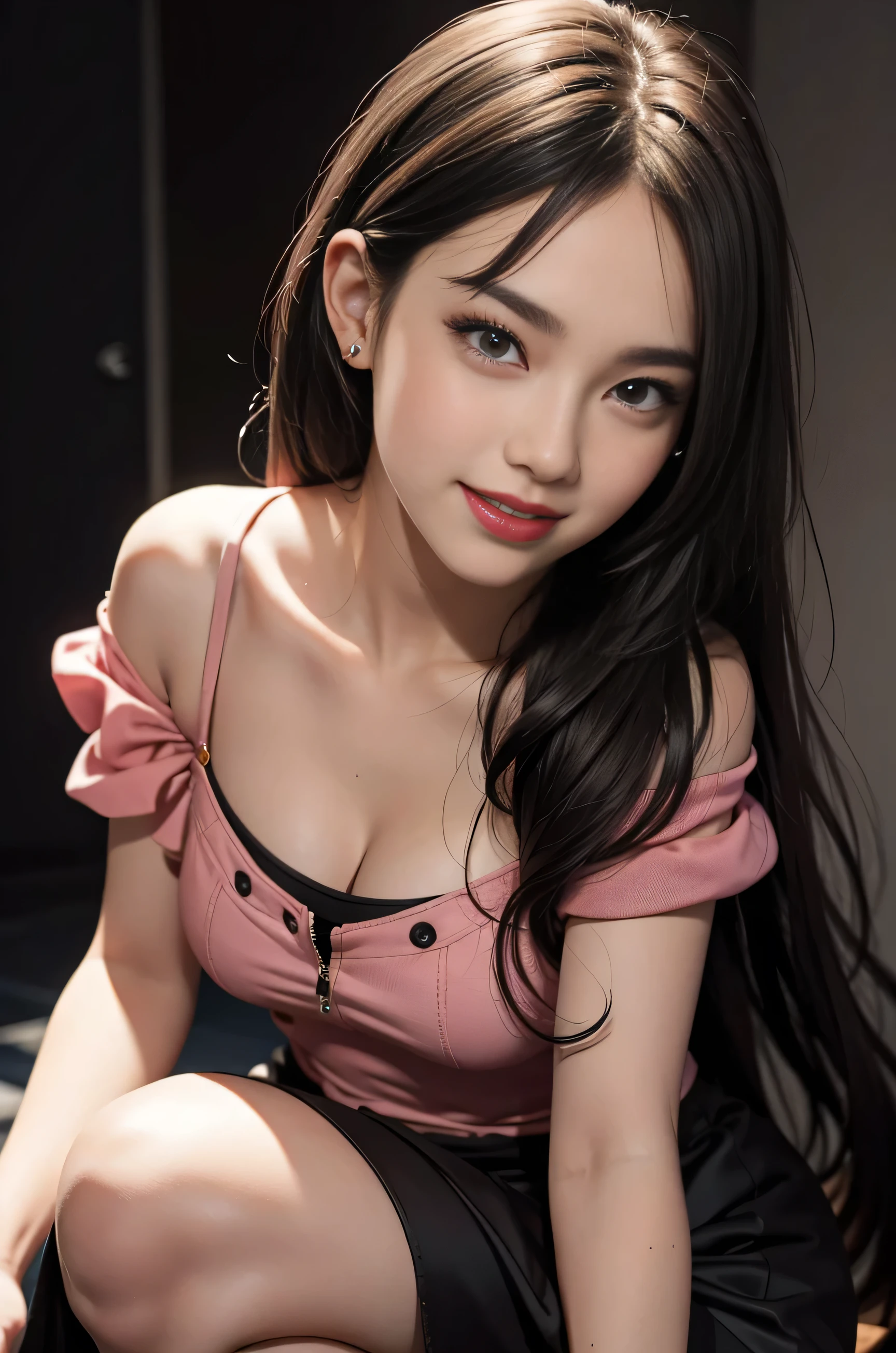 (8k, RAW photo, photorealistic:1.25) ,( lipgloss, eyelashes, gloss-face, glossy skin, best quality, ultra highres, depth of field, chromatic aberration, caustics, Broad lighting, natural shading, Kpop idol) looking at the audience With serenity and goddess-like bliss,