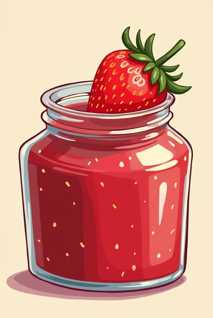 Hazme un logotipo animado de Strawberry jam, that has a title "Strawberry jam"
