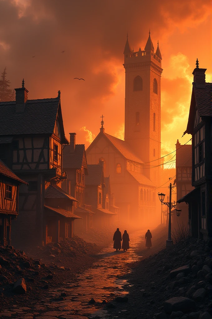 The fire raged for four days, destroying much of the medieval city, including 87 churches and approximately 13,000 homes.
