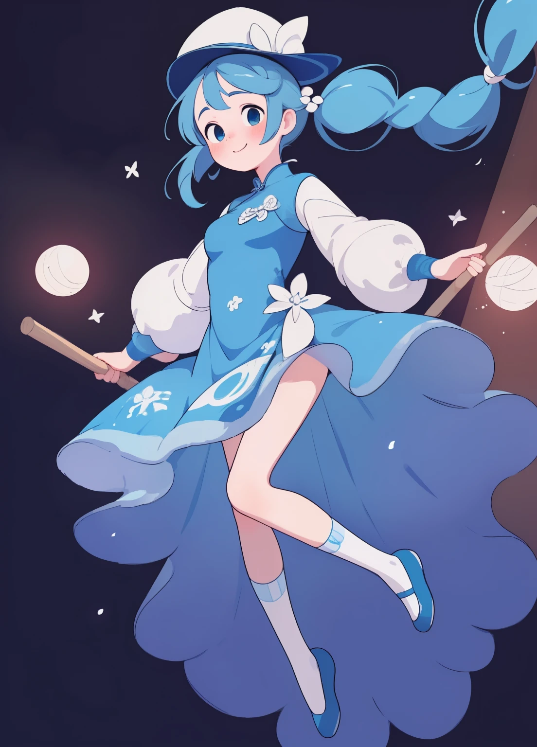 (masterpiece、Highest quality、Highest quality、Official Art、Beautiful and beautiful:1.2)、(One girl:1.3)Hatsune Miku、Twin tails,Beautiful breasts, Katsushika Hokusai,(Full body photo),Fluorescent background,(Witch 1 person,Flash Fluorescence,hat,Transparent tulle Chinese dress,A delicate tiara,smile),(Paper Art,Quilted Paper Art,geometry),(Many colors,The best quality at its best,High detail,masterpiece,Cinematic lighting effects,4K,Light and dark contrast),Blue sheer tulle dress,Braid,Red knee-length socks,Luminous Totem,blue eyes,Blue hair and large breasts,長いBraid,