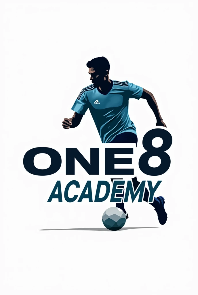 logo for Football academy with the text 'One 8 Academy'