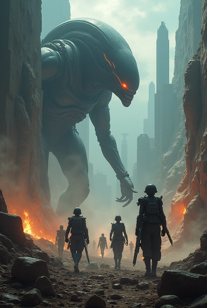 The war of humanity and alien