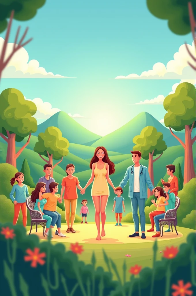 Screen design for a show on health week