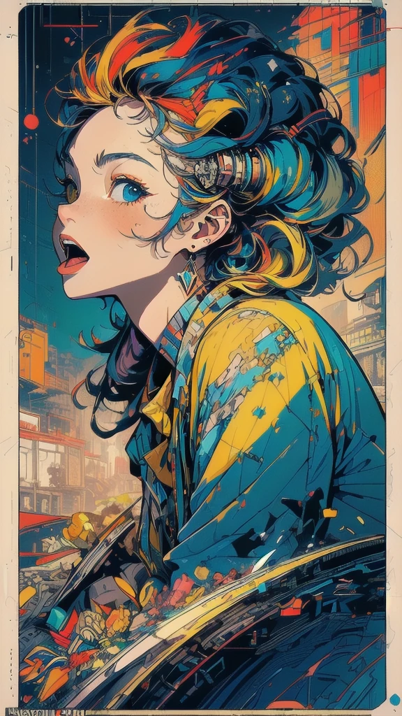 (((masterpiece, highest quality))),(((solo:1.2))),(((1girl:1.2))),32k wallpaper, very detailed, poster, vintage science fiction,(((((geometric cinematic movie poster))))), (bauhaus), shape,(((abstract))),(mid century modern),movie poster,(((((portfolio))))),(((((Close-up))))),(((((bust up))))),((((more various angle)))),(((highlight))),((((heterochromia)))),(((complete. detailed face))),(((Extremely talented))),(((((most complecated machine))))),(((((unlimited mechanic Workaholic))))),(((Absolutely detailed Mighty machines background))),(((Geiger counter))),(((Beautiful vibrant color scheme))),(((((Open your mouth as wide as you can and roar)))))