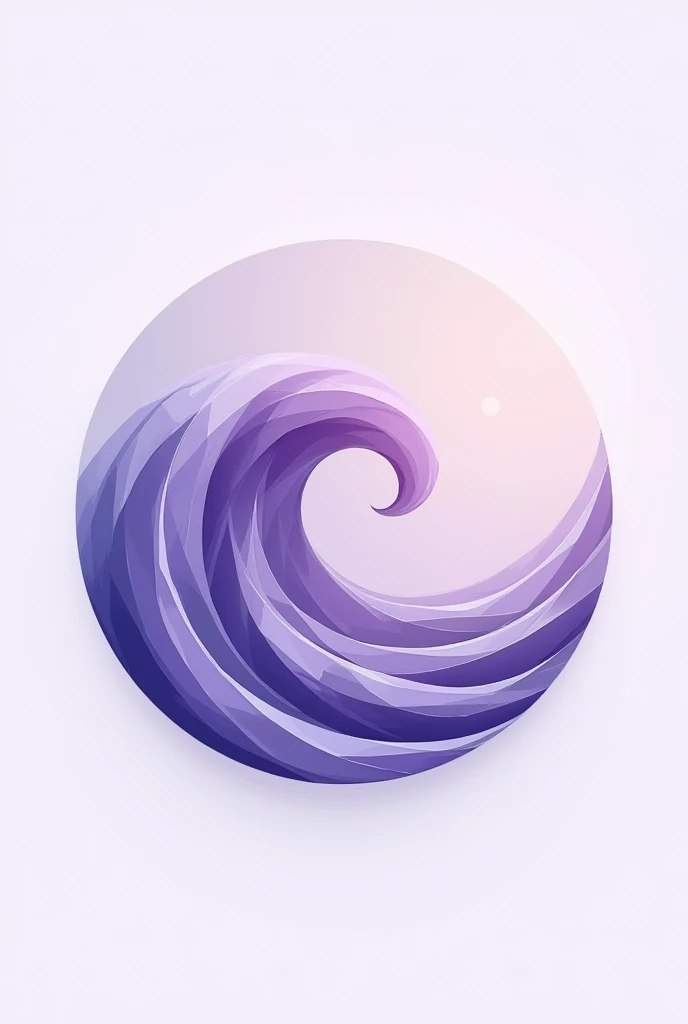 create a logo for VioletWave company round