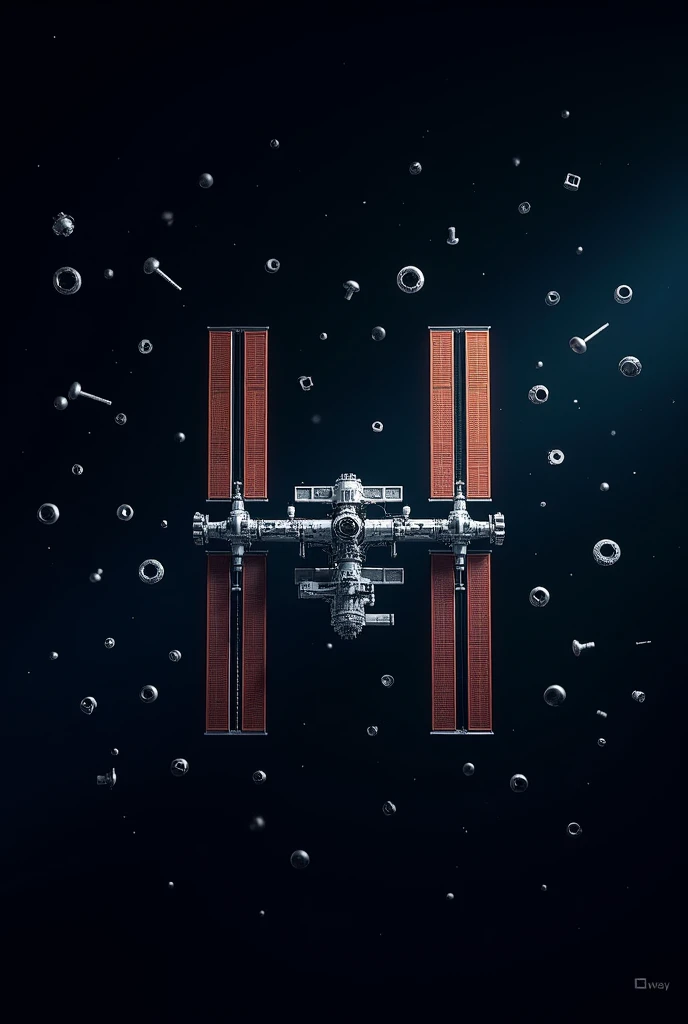Facebook page cover photo background iss and hanging scru drivers in wall