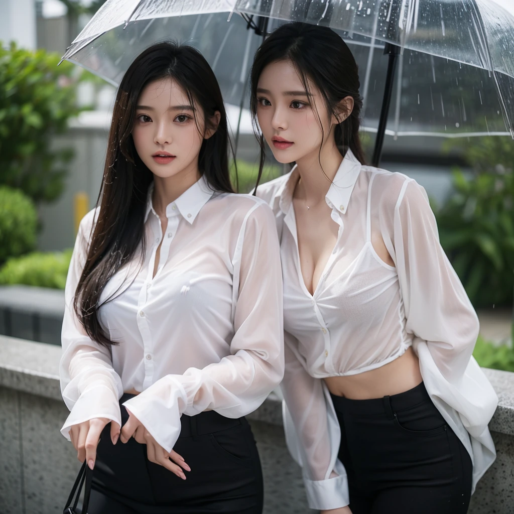 Sexy pose、mini skirt、Leg spread、Hair getting wet in the rain、Transparent shirt、Beautiful woman getting wet in the rain、typhoon、Get wet without an umbrella、Beautiful woman in the rain、雨で濡れたBeautyOL、Detailed face、Realistic、beautiful girl、Beauty、Office Lady Uniform、beauty、Transparent nipples、Beautiful woman、Narrow waist、Handsome woman、Tight pants look、suit、Sexy pose、タイトなsuitパンツ、雨で濡れたsuit、Wet naked shirt、See-through shirt、Shot in heavy rain、Naked shirt