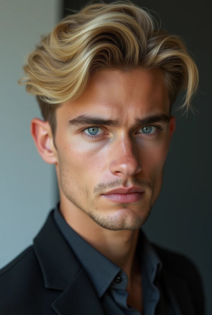 Intelligent 24 year old blond man