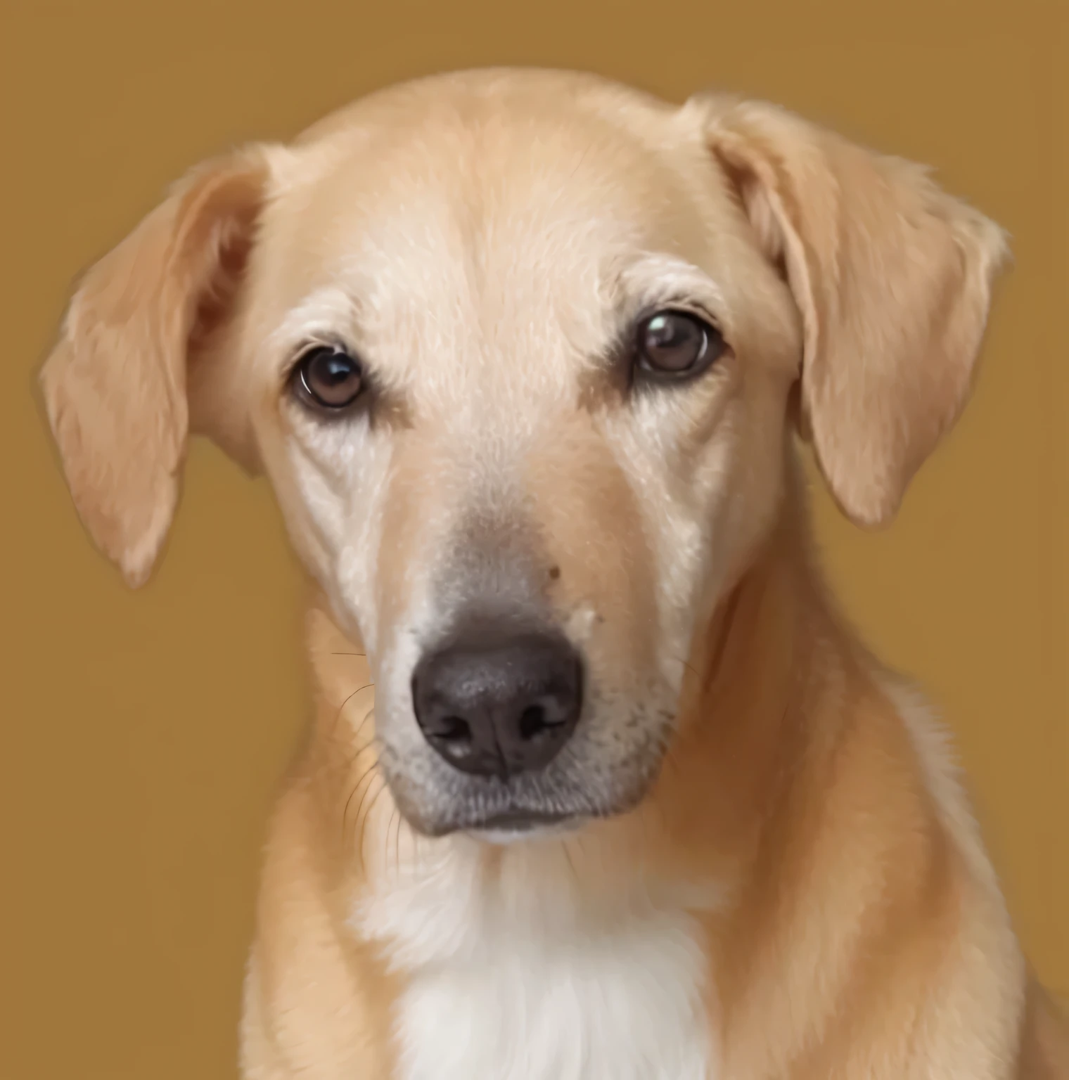 a very cute furry dog, hair drawn like cartoons, Perfectly drawn Eyes, eyes like a cartoon, gorgeous eyes, perfects eyes, She is very happy, She is smiling, the image is very detailed