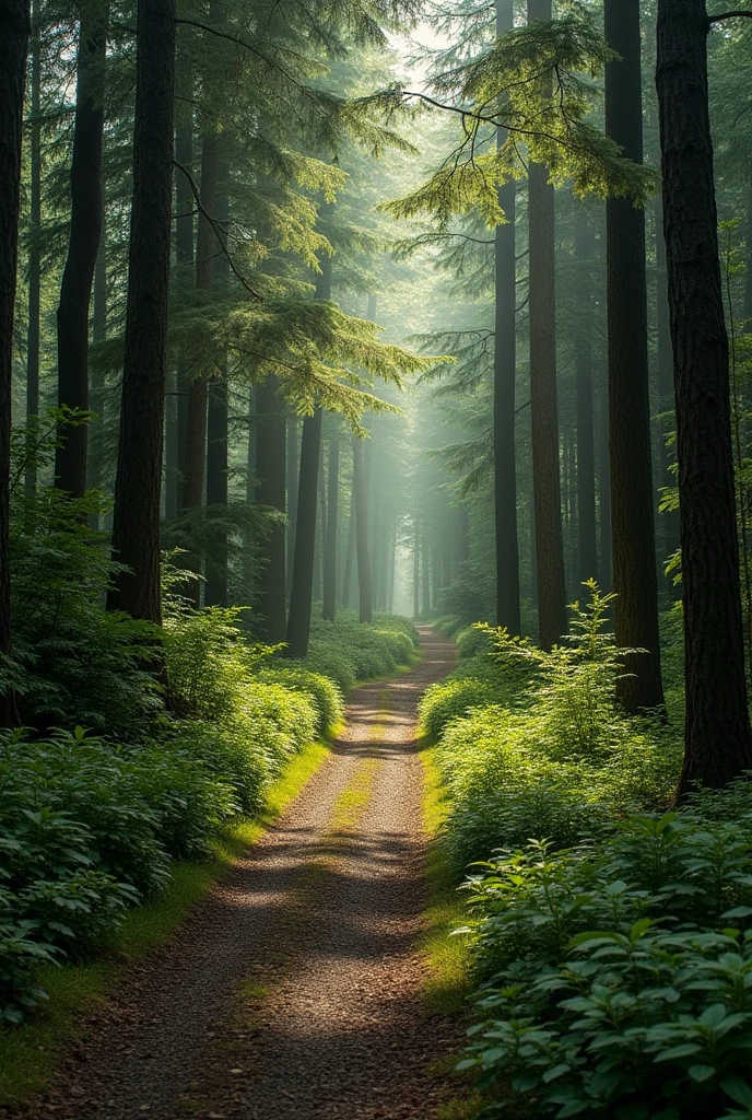 Two way in forest 