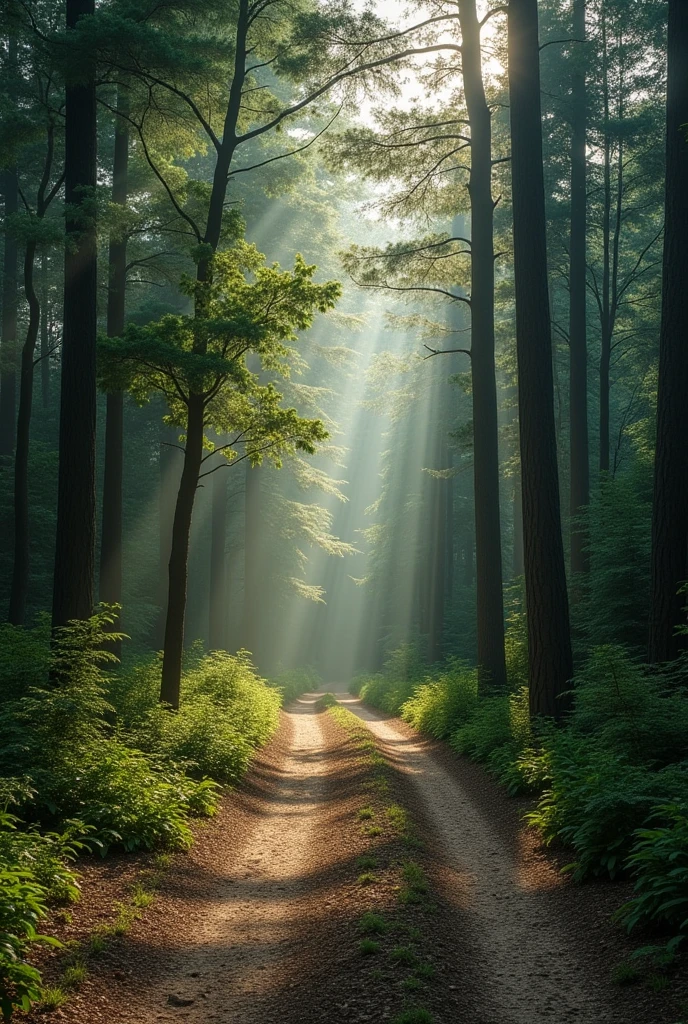 Two way in forest 