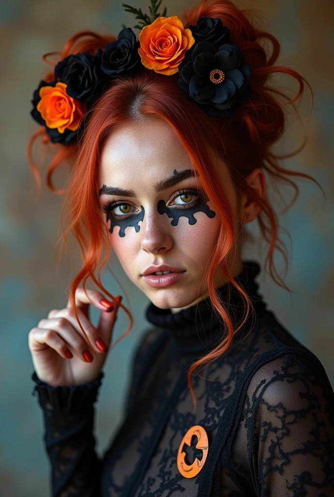 Halloween woman Unique hairstyle
