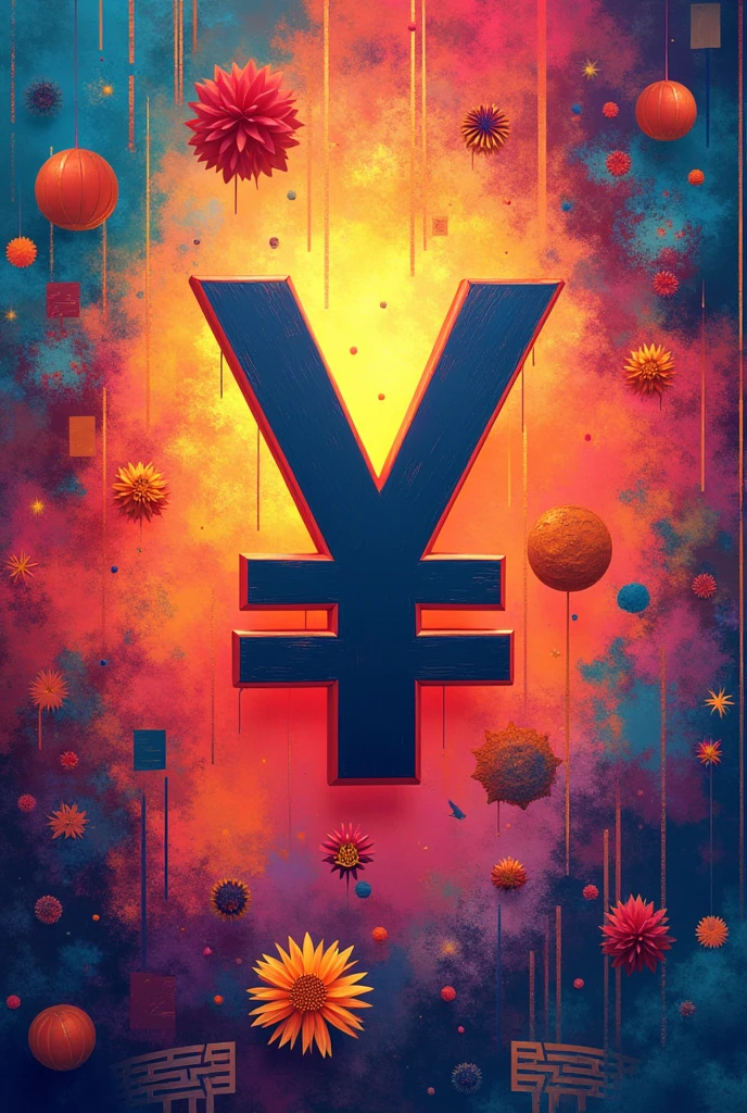 South Korean won currency sign background