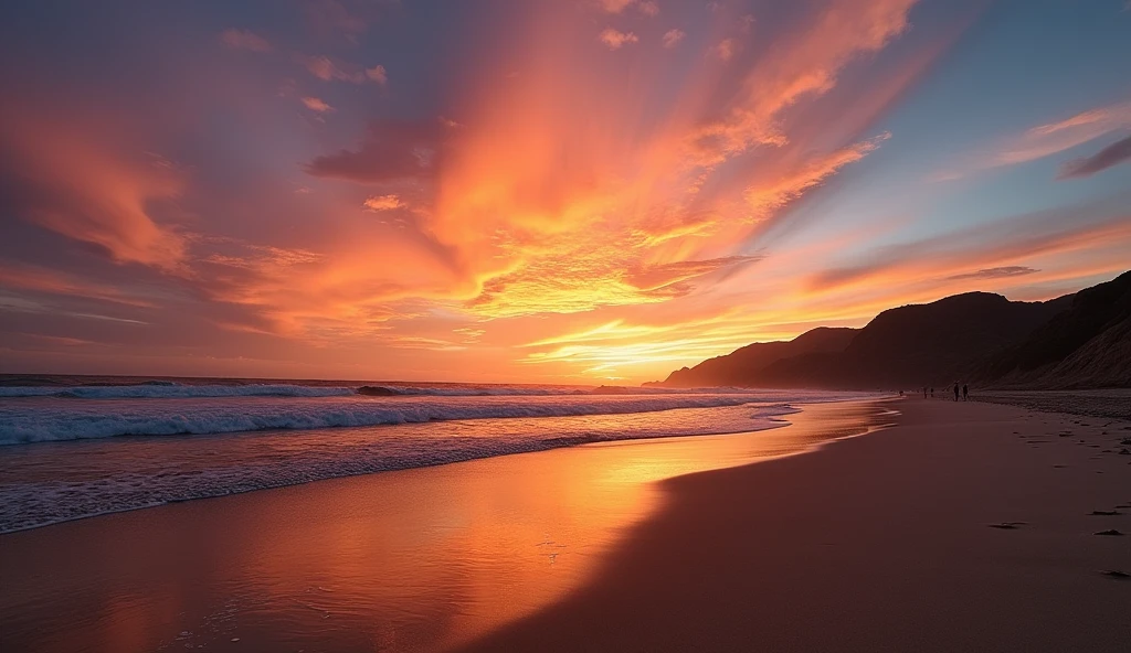 A sunset on Cuqueiros beach
