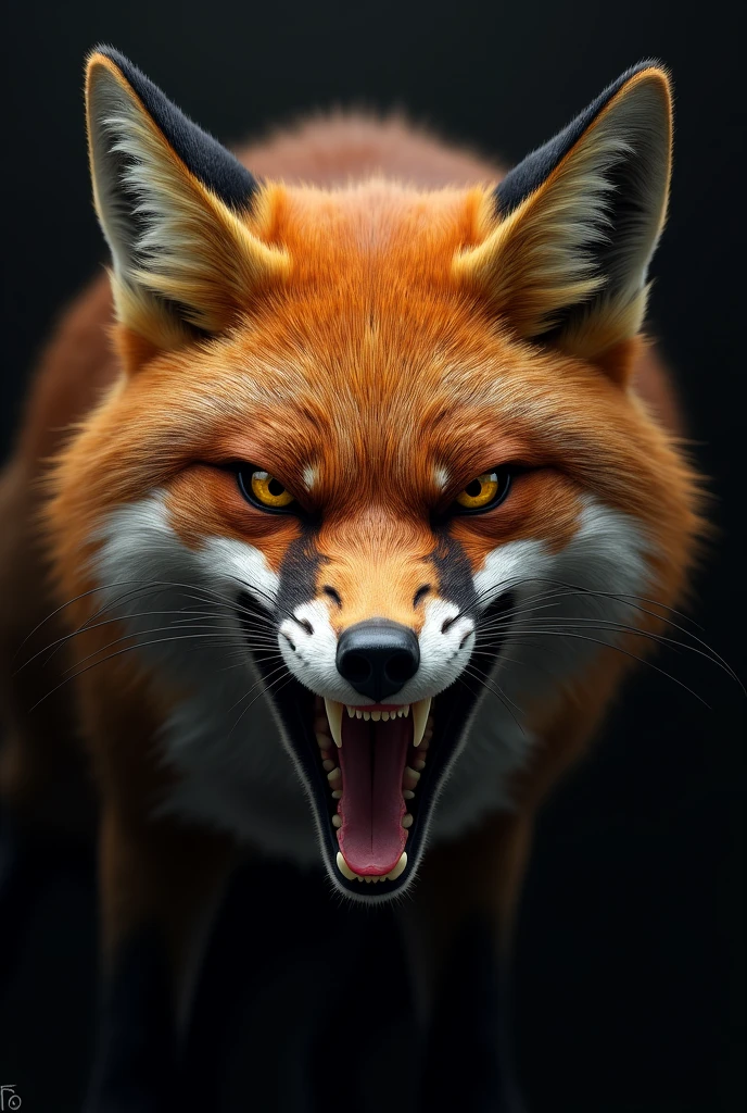 Fox face angry mood 