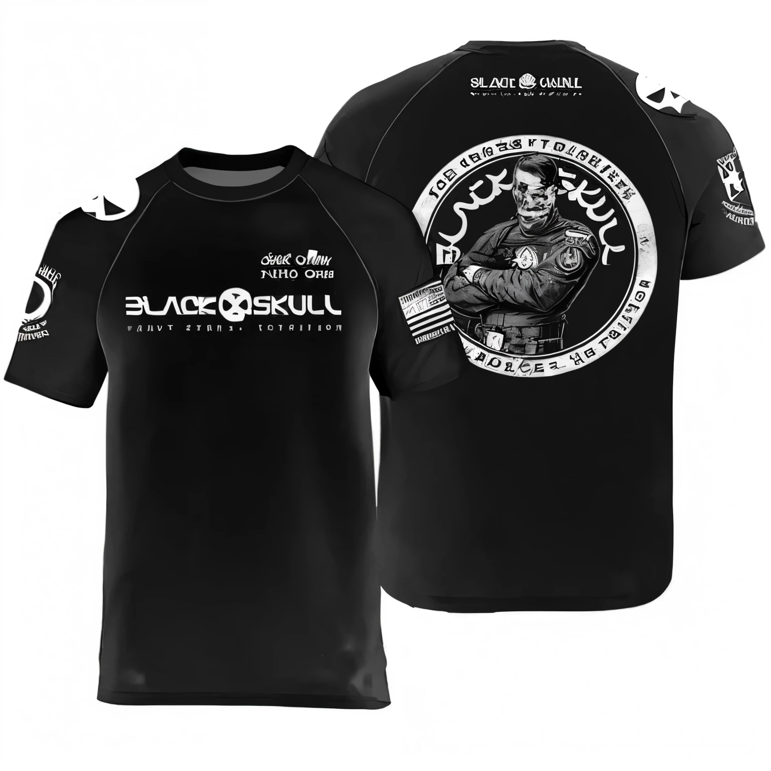 I want this shirt, can you make some changes to it? Make it cleaner, put the Brazilian symbol on the right sleeve and the same symbol on the left hand. I want you to put the symbol of the tactical force on the chest and put the details for Clement so it looks nice.