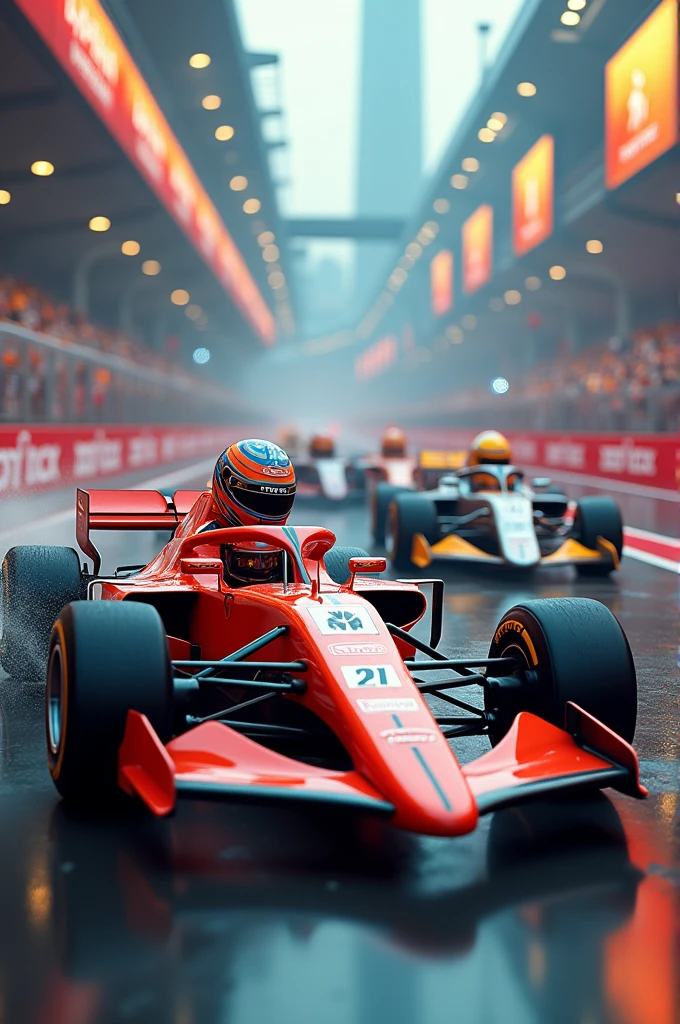 Believe me, stripes dressed as F1 racers