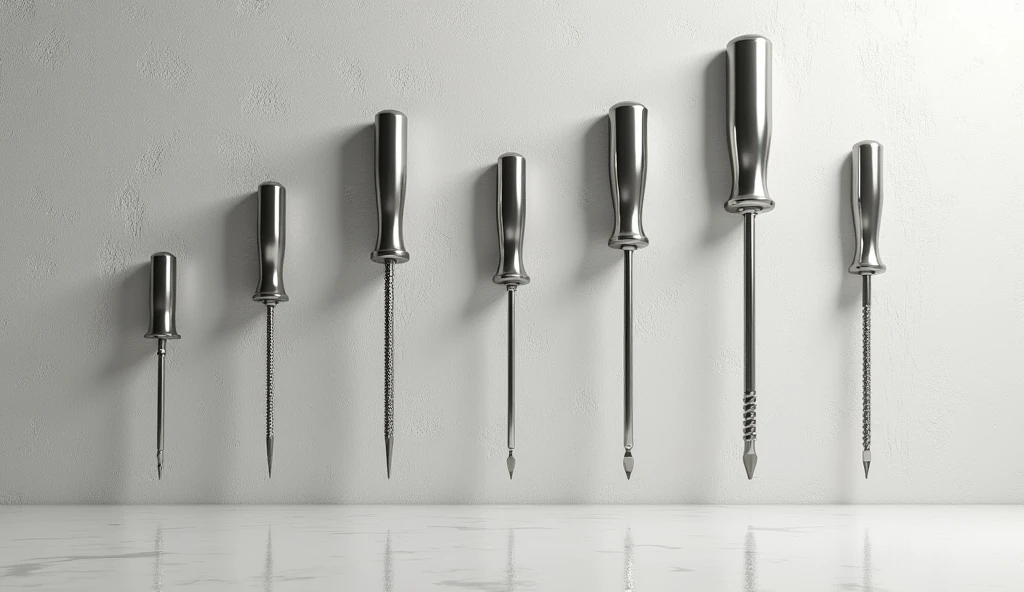 hanging scru drivers in wall