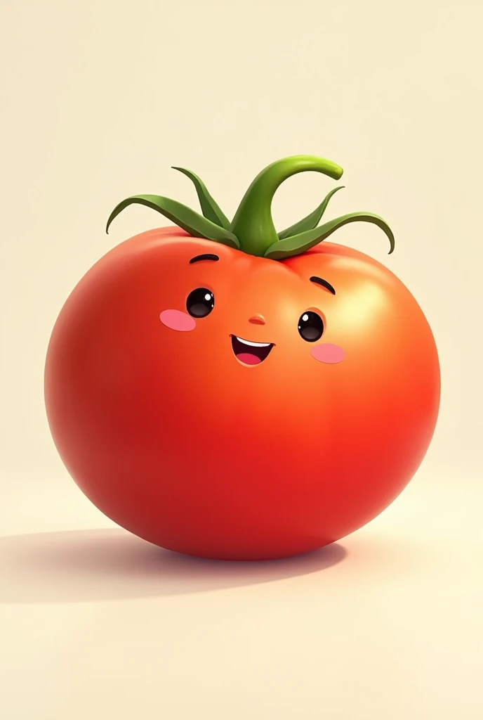 Personified tomato without background