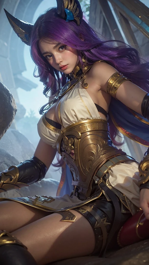 a close up of a girl , detailed strands of hair , big booobs ,  shadowbringers cinematic, 4 k detail fantasy, a beautiful fantasy empress, game cg, xianxia fantasy, xianxia hero, 2. 5 d cgi anime fantasy artwork, cinematic goddess close shot, ruan jia and artgerm, wow 4 k detail fantasy, hyper-detailed fantasy character, high definition, hyper- detailed,perfect, fantastic, detailed facial and body skin texture, detailed vagina (pussy), detailed eyes . ultra realistic, ultra detailed 