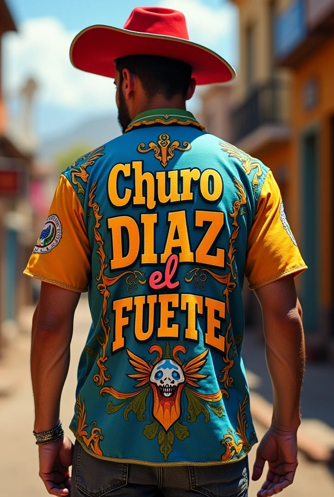 Shirt that says Churo Díaz el Fuete