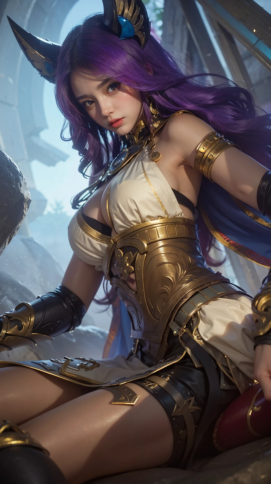 a close up of a girl , detailed strands of hair , big booobs , shadowbringers cinematic, 4 k detail fantasy, a beautiful fantasy empress, game cg, xianxia fantasy, xianxia hero, 2. 5 d cgi anime fantasy artwork, cinematic goddess close shot, ruan jia and artgerm, wow 4 k detail fantasy, hyper-detailed fantasy character, high definition, hyper- detailed,perfect, fantastic, detailed facial and body skin texture, detailed vagina (pussy), detailed eyes . ultra realistic, ultra detailed