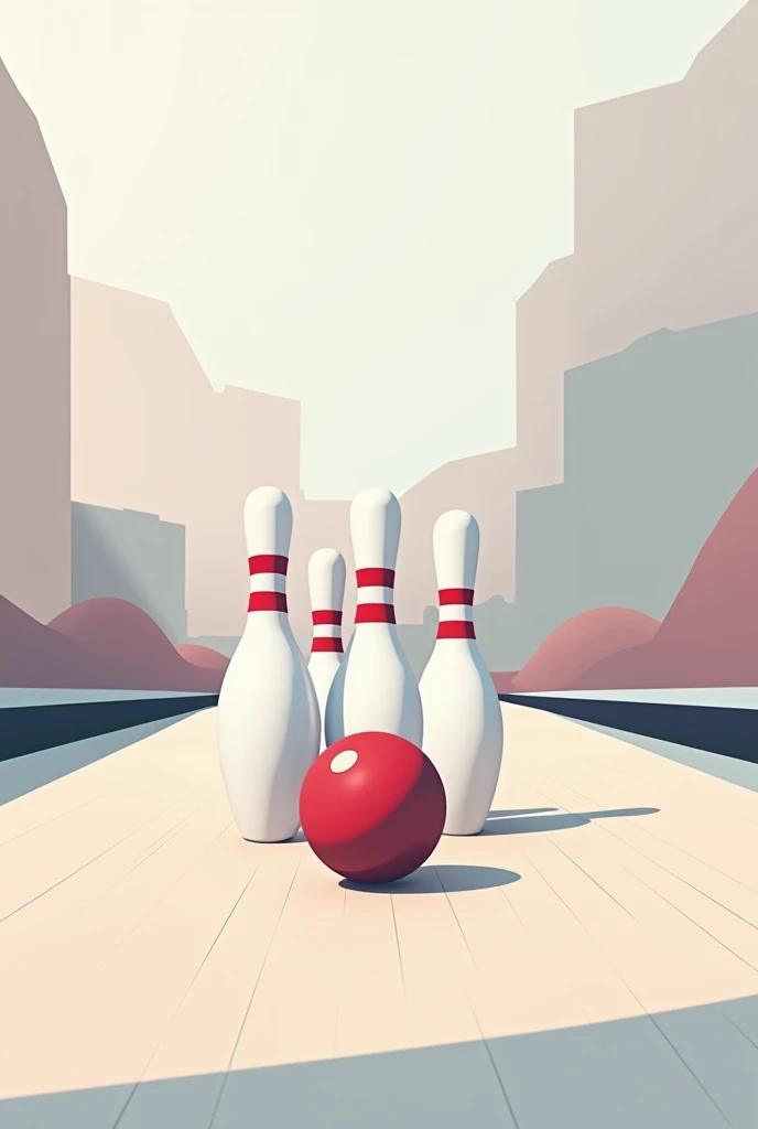 Bowling illustration Web app No people