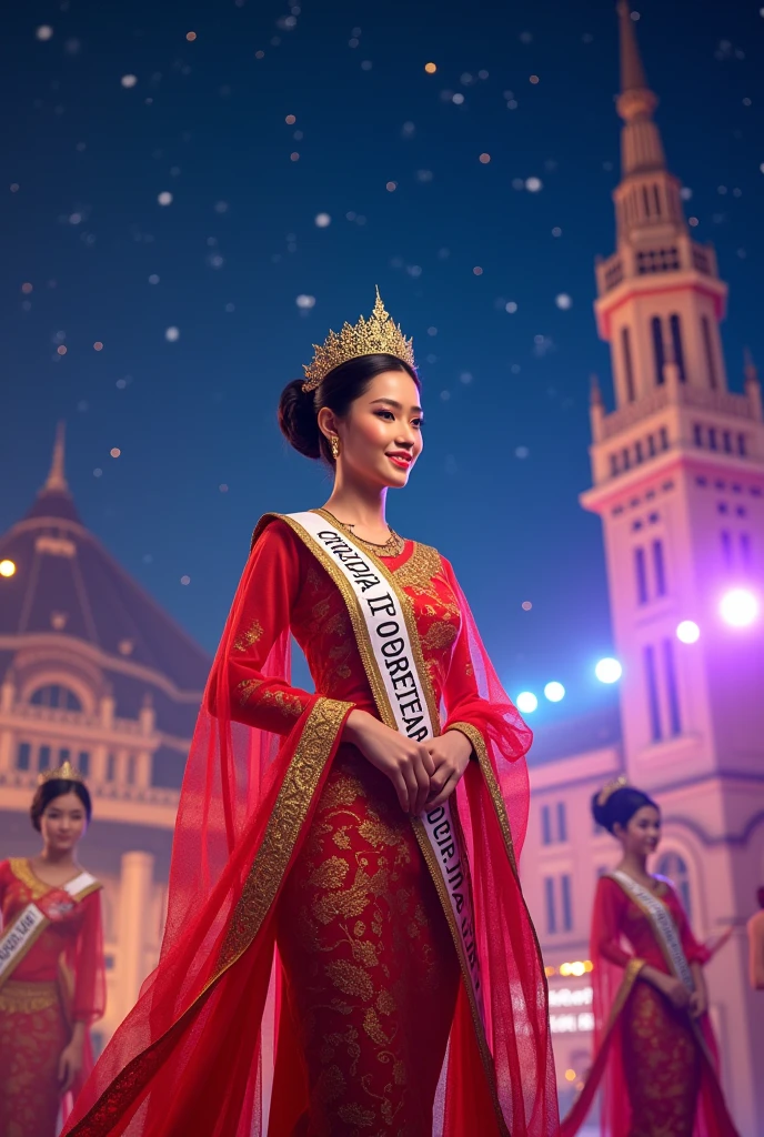 The star night of Chiang Mai Rajabhat University
Competition of freshmen to be beauty queen and king ambassadors of university 2024