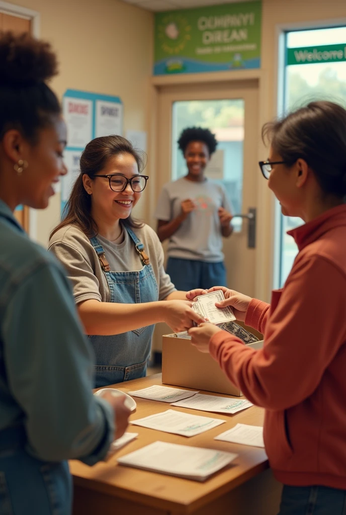 me donating for outreach